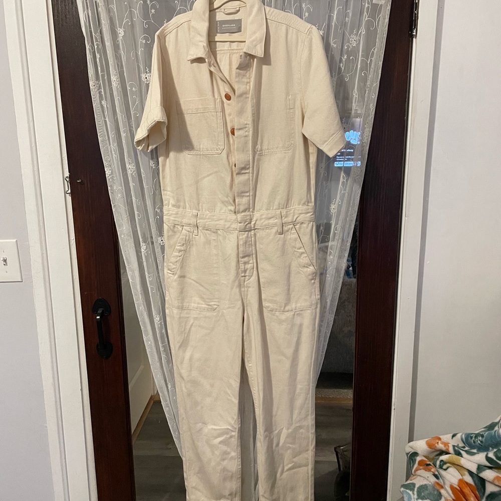 Everlane Cream Jumpsuit